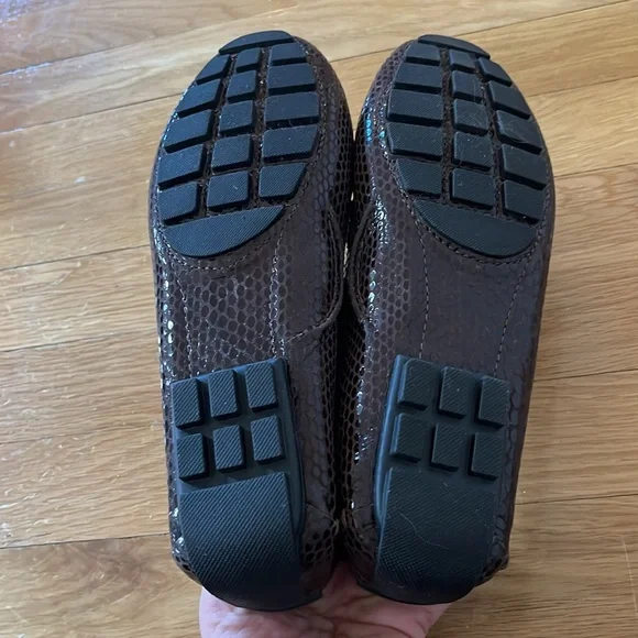 Marc Joseph NWOT Cypress Hill Brown Snake Skin loafers, Size 8.5 - Picture 5 of 6